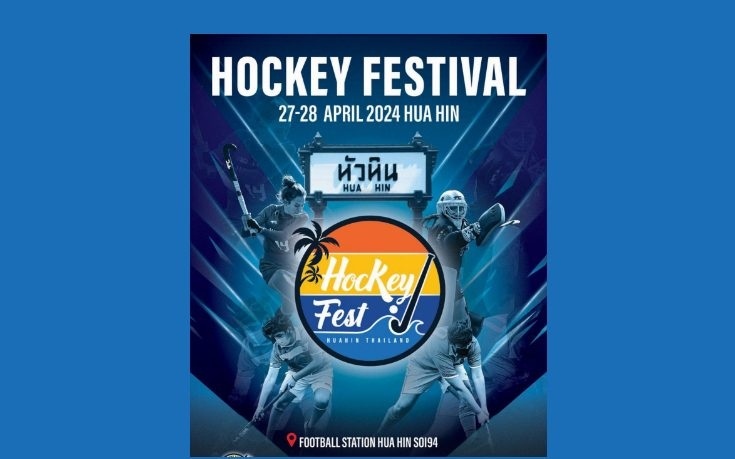 Hua hin hockey beach festival findet am 27 und 28 april 2024 statt