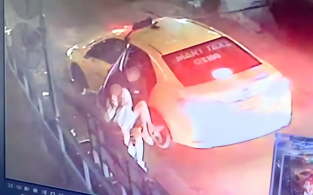 Betrunkenes maedchen wird von einem auslaender angegriffen holte ihn mit einem taxi ab