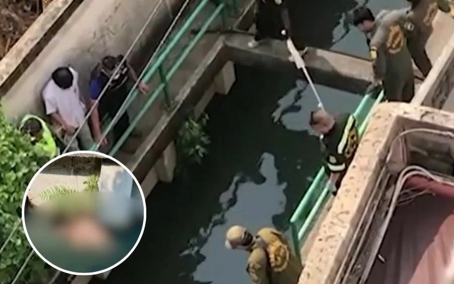 Russischer mann mit mehreren schnittwunden tot im kanal von bangkok gefunden