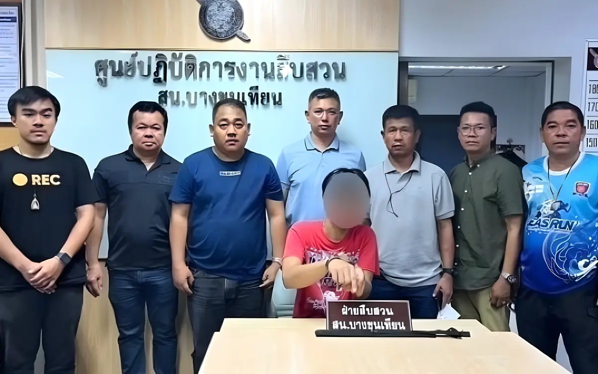 Schwere gewalt auslaendischer samuraischwert angreifer in bangkok festgenommen