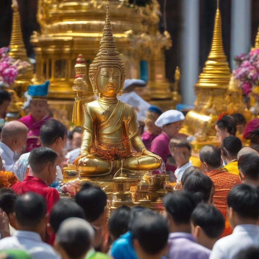 Songkran, der alte Brauch