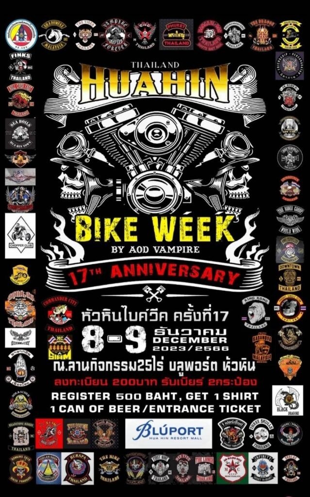 Hua Hin Bike Week 2023 kehrt am 8-9 Dezember zurück