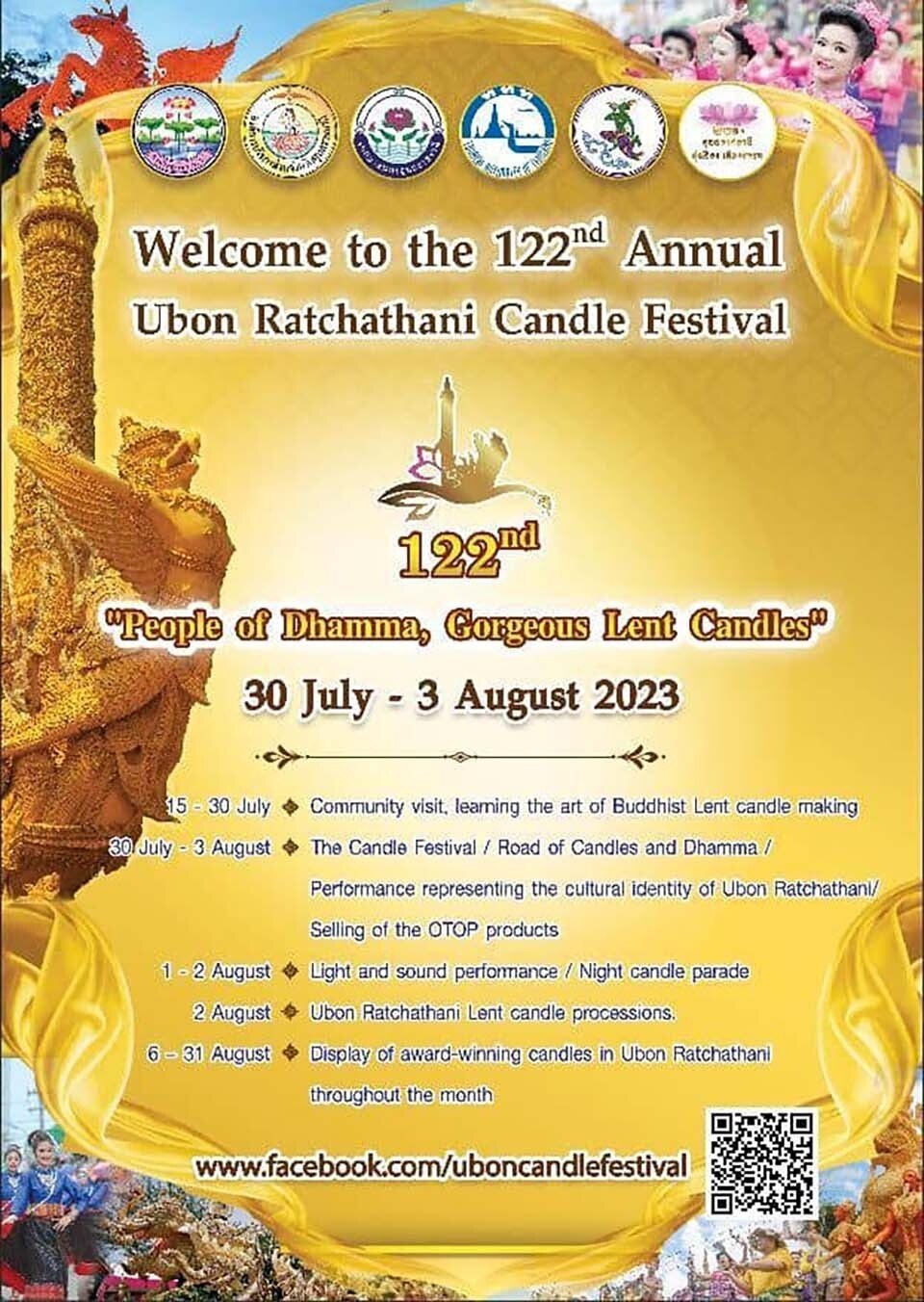 Ubon Ratchathani Candle Festival in Thung Sri Mueang bis zum 3. August