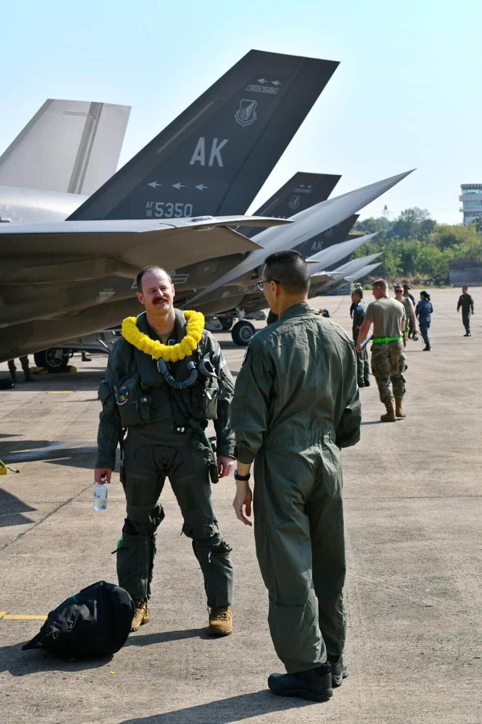 F-35-Geschwader aus Alaska trifft zur Übung &quot;Cope Tiger 2024&quot; in Nakhon Ratchasima ein