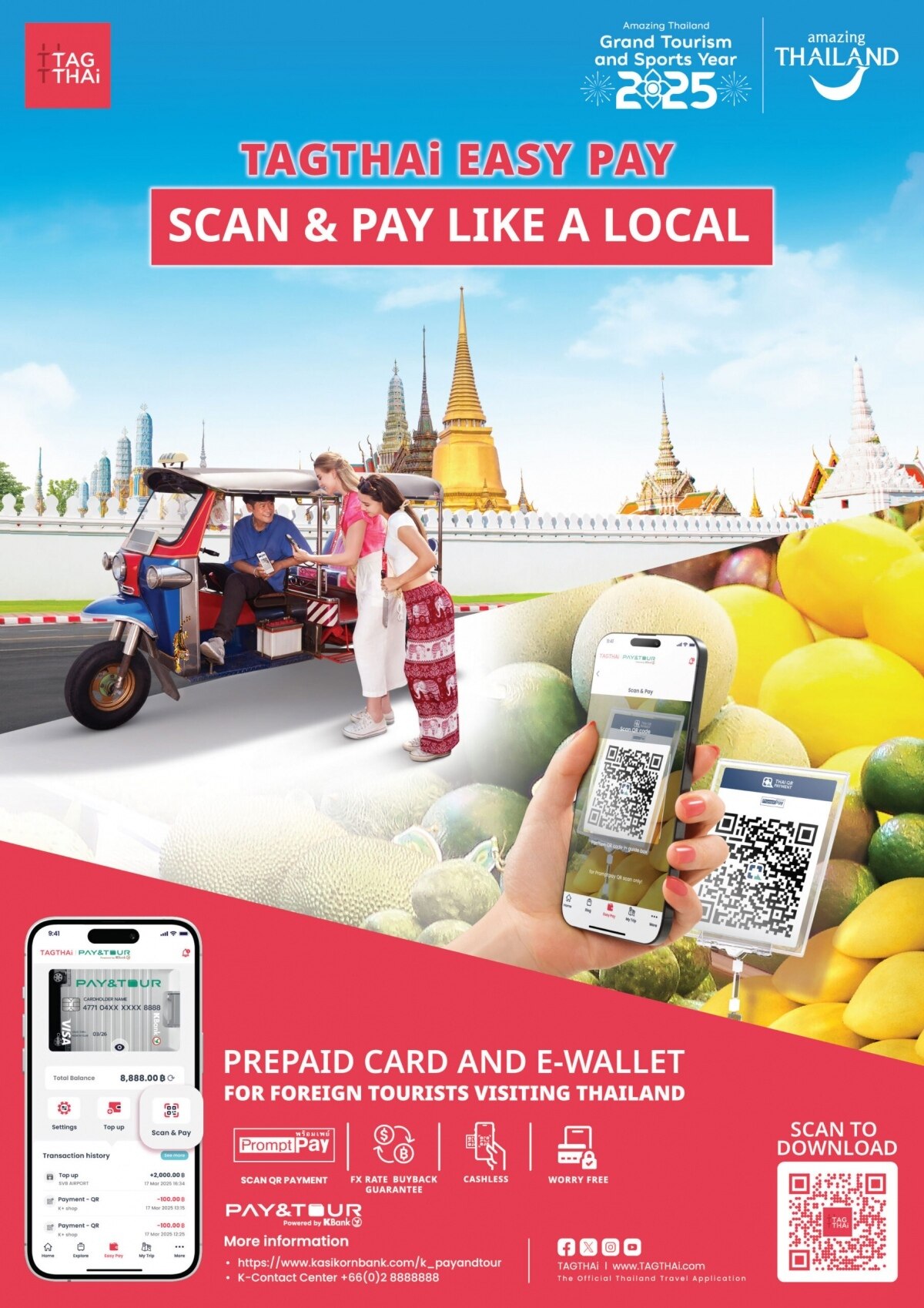 TAGTHAi EASY PAY: Die neue E-Wallet für internationale Besucher in Thailand