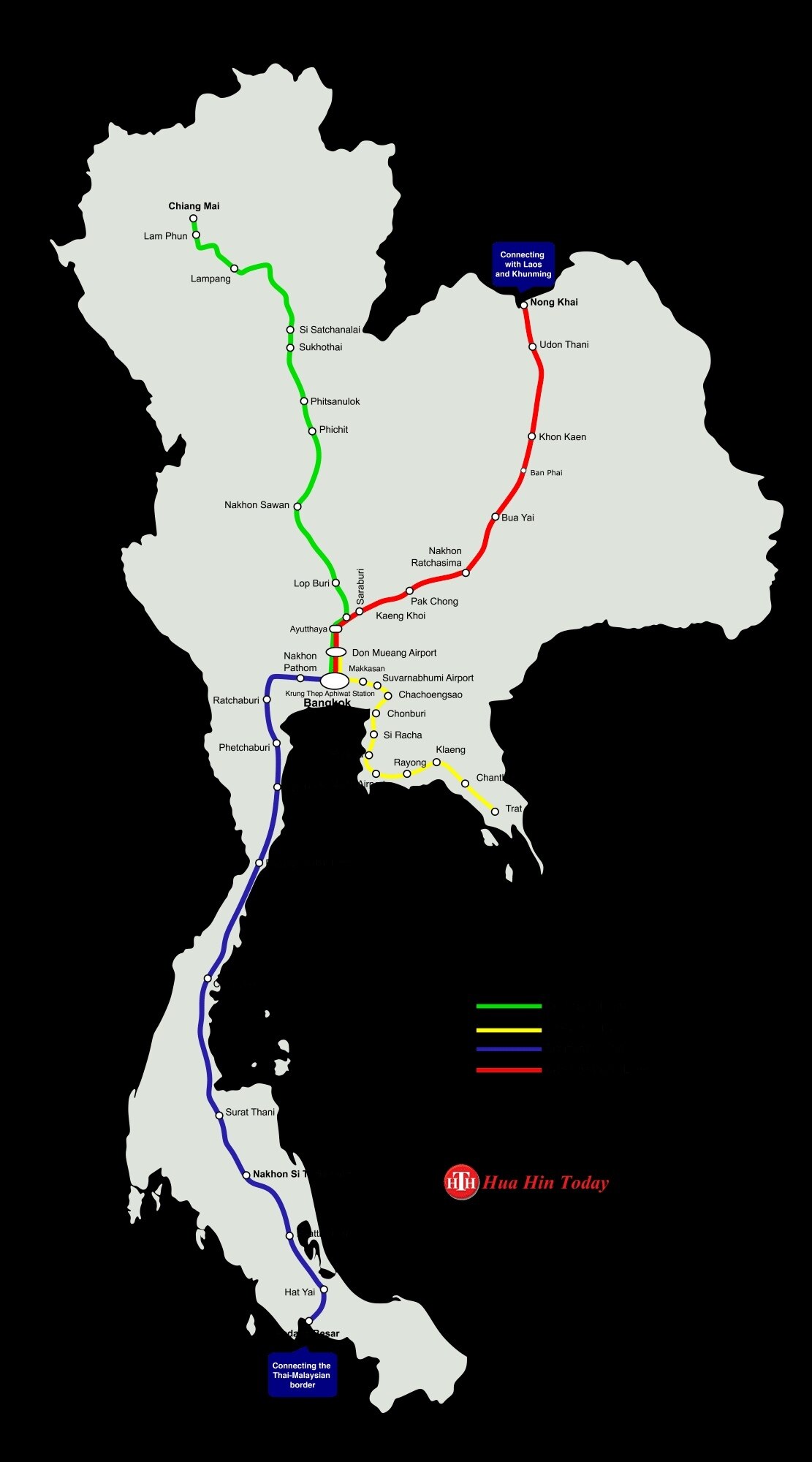 Hua Hins Bahnentwicklungen: Die Unterschiede zwischen der zweigleisigen und der Hochgeschwindigkeitszugstrecke