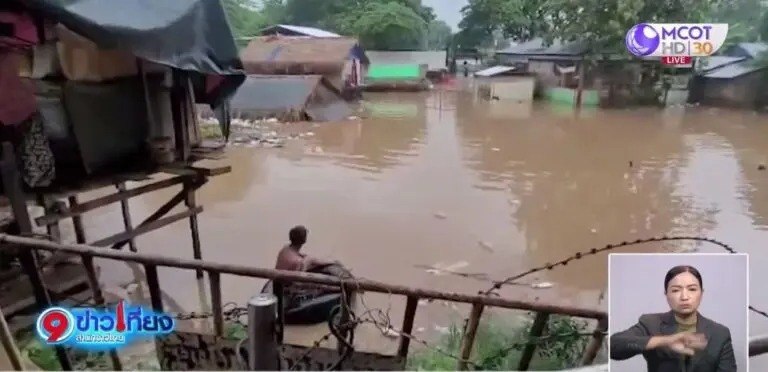 Regenfälle, Überschwemmungen und Zerstörungen in Mae Hong Son - Alarmstufe Rot in Tak, Militär zur Hilfe gerufen (Fotos)