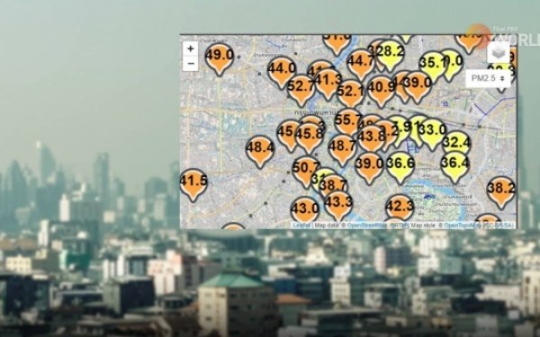 Luftverschmutzung in 44 Gebieten Bangkoks schlimmer als gestern