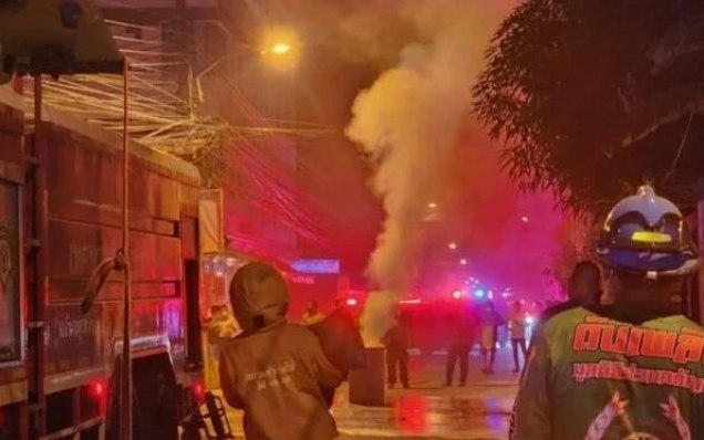 Ausnahmezustand in samut prakan nach brand von pestiziden