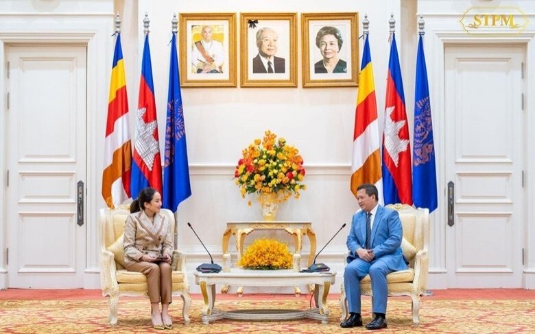 Paetongtarn besucht Phnom Penh auf Einladung von Hun Sen