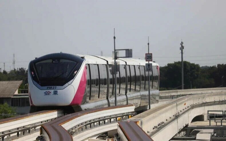 Pink line wieder auf kurs einschienenbahn erholt sich von der feiertagskatastrophe