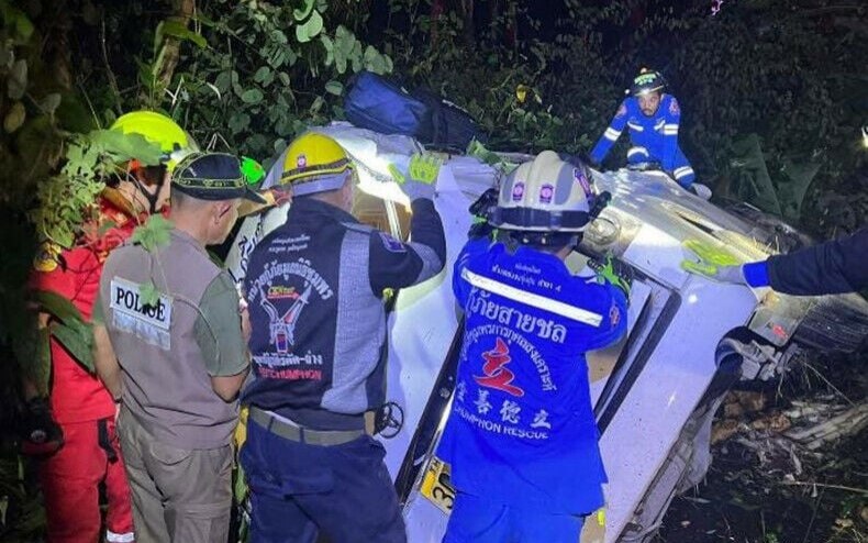 Suedthailand toedlicher unfall in chumphon toetet zwei indische touristen