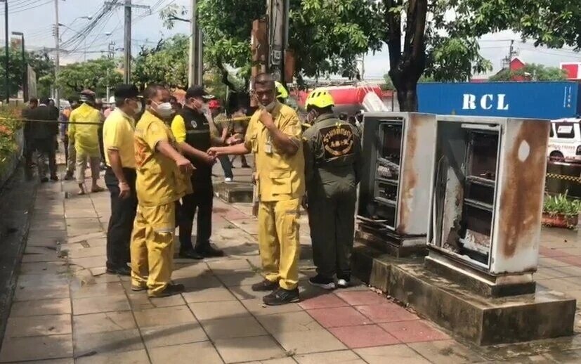 Unbekannte männliche Leiche in einem Elektrizitätsschacht in Bangkok entdeckt