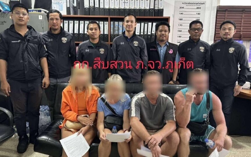 Verstoesse gegen thailaendische gesetze in phuket razzien in illegal betriebenen geschaeften in