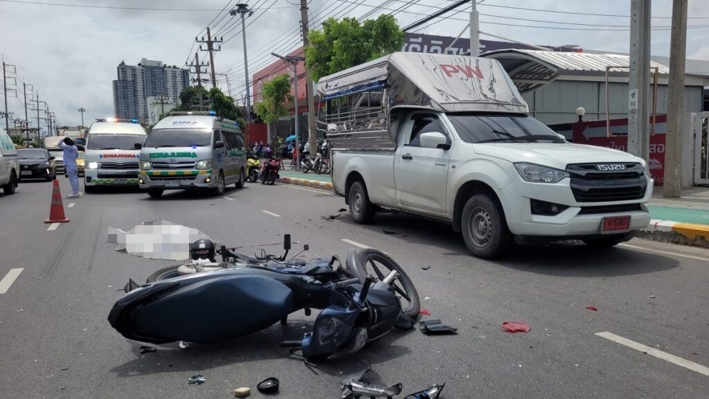 Samut Prakan in Aufruhr: Polizei ermittelt nach tödlicher Kollision auf Phuttharaksa Road