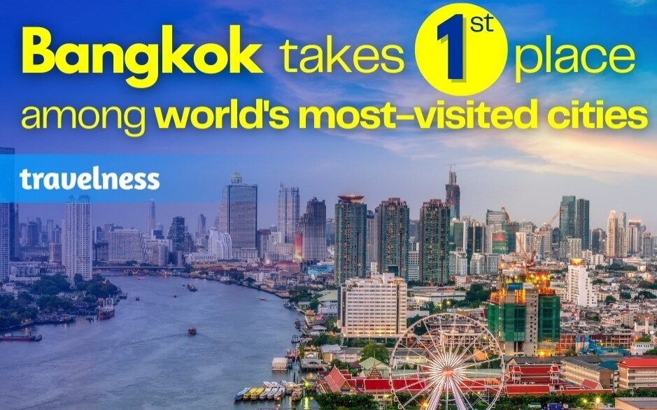 Bangkok belegt platz 1 unter den meistbesuchten staedten der welt phuket und pattaya auf den