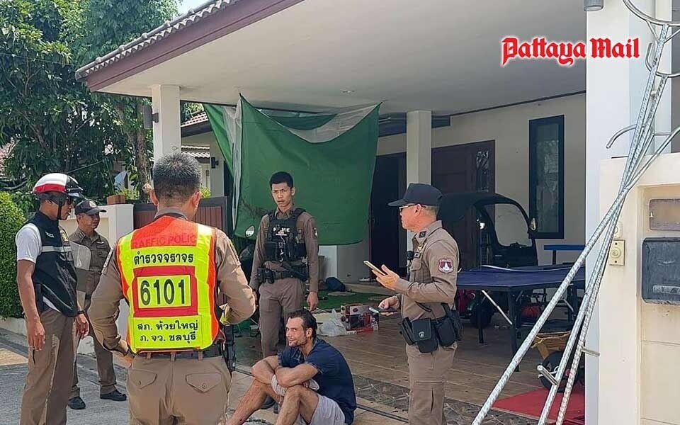 Amerikanischer verletzt familie und verwuestet haus in pattaya bei gewaltausbruch