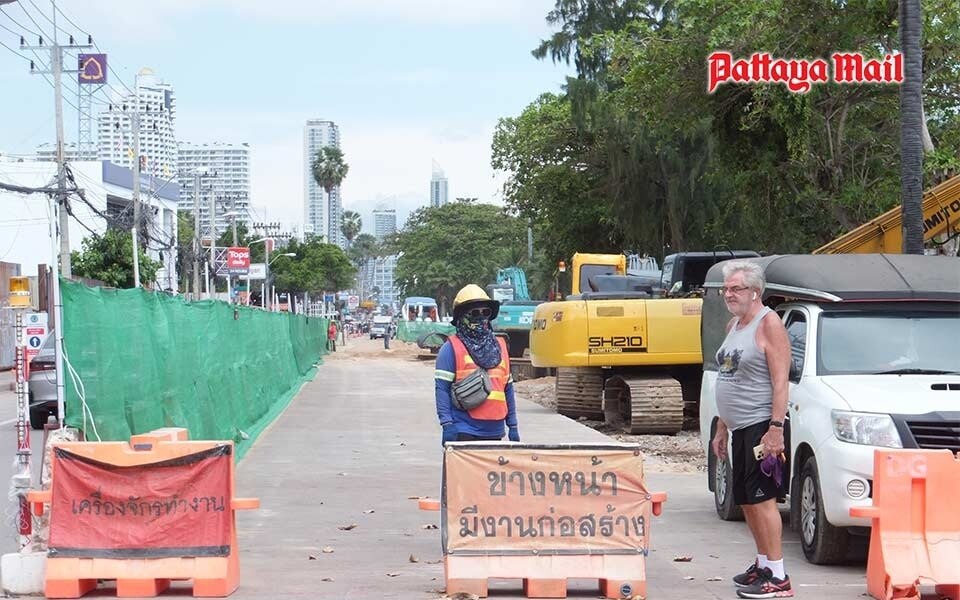 Buergermeister von pattaya verspricht ende des jahres ein ende der strassenbauarbeiten