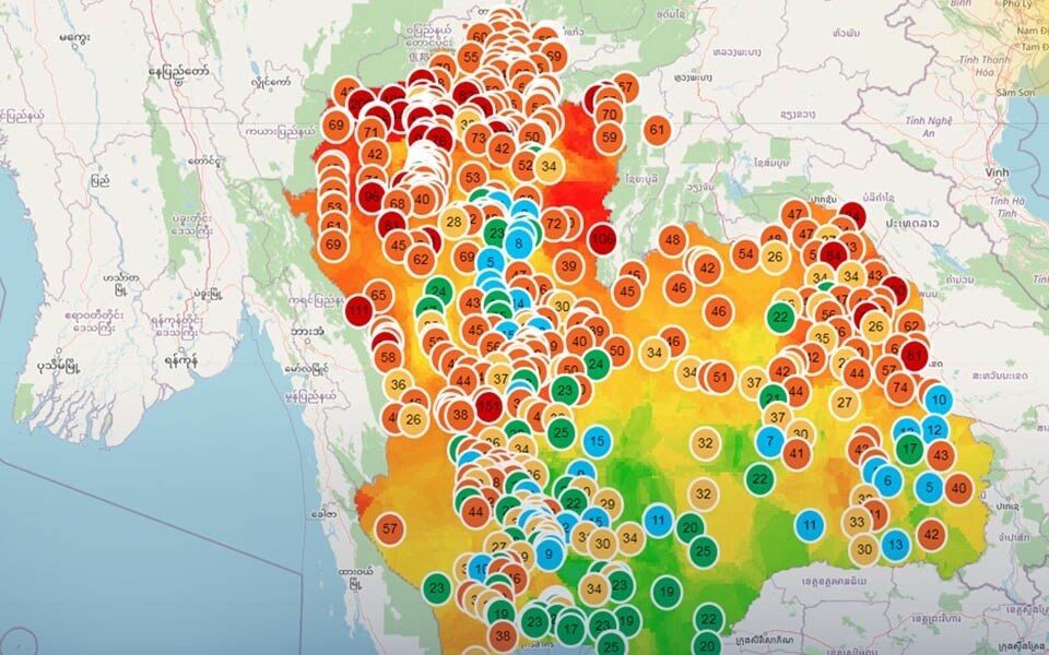 Die luftqualitaet in den noerdlichen und nordoestlichen provinzen ist weiterhin riskant krabi hat