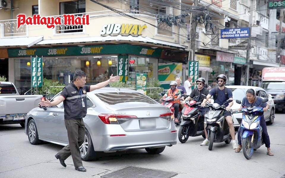 Einbahnstrassenplan fuer die soi bua khao zentral pattaya