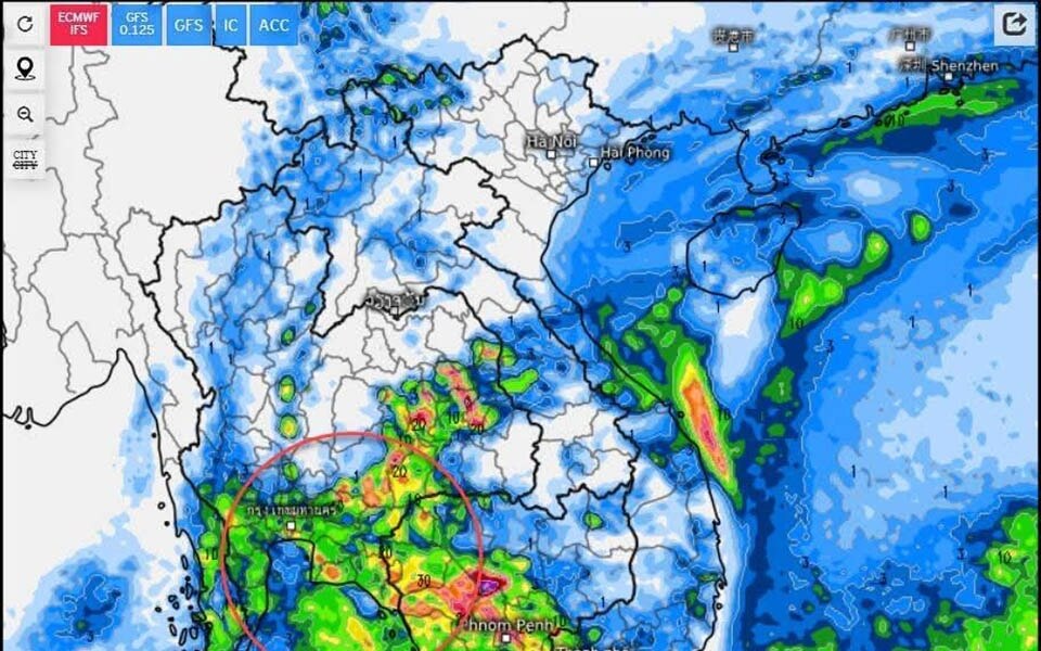 Heftiger Sommersturm wird Pattaya mit starken Winden und Regen ab 7. März treffen