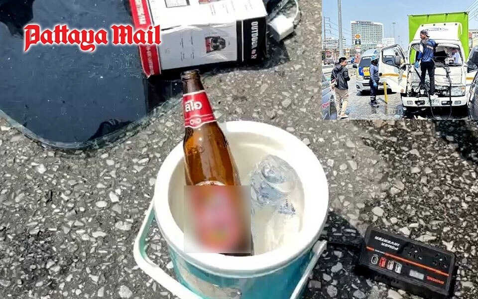 Pattaya polizei warnt vor rechtlichen risiken durch offene alkoholflaschen im fahrzeug