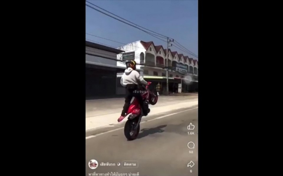 Schweizer stunt biker sorgt fuer aufregung in thailand wheelie wahnsinn endet vor gericht