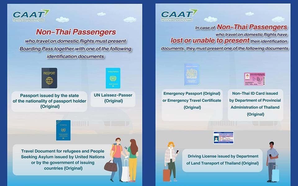 Thailand verschaerft regeln fuer bordkarten und identitaetsueberpruefung