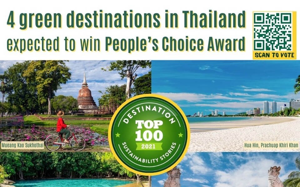 Vier gruene reiseziele in thailand werden voraussichtlich den peoples choice award gewinnen