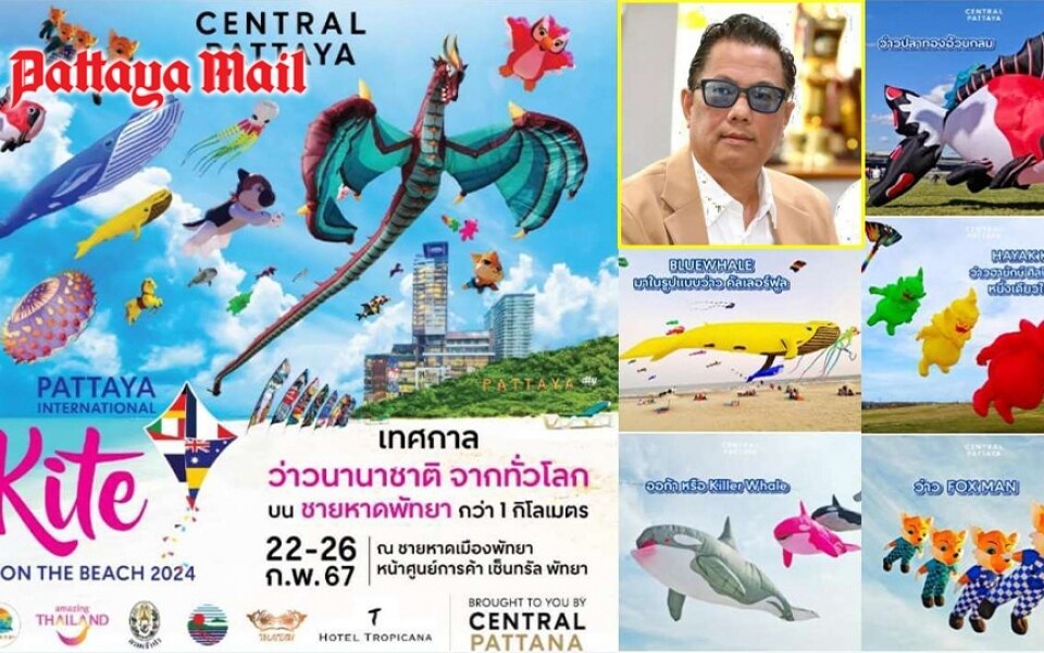 Pattaya international kite on the beach 22 26 februar