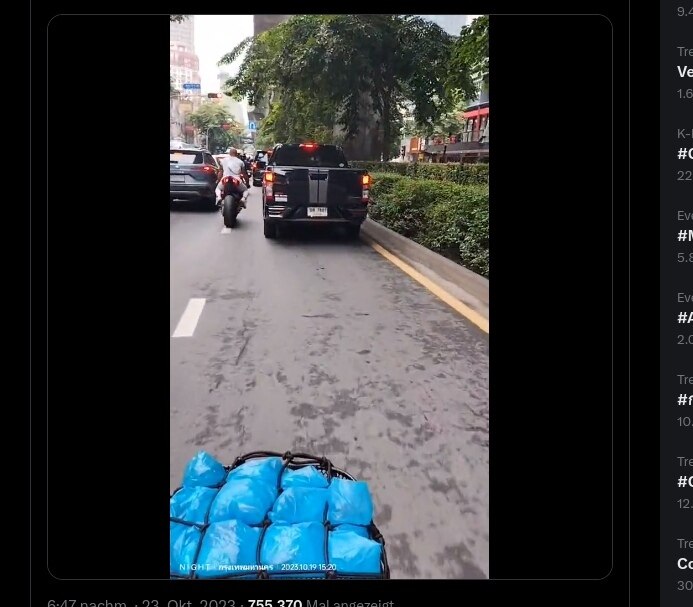 Gefürchteter ausländischer Big-Bike-Fahrer sorgt für Aufsehen in Bangkok (Video)