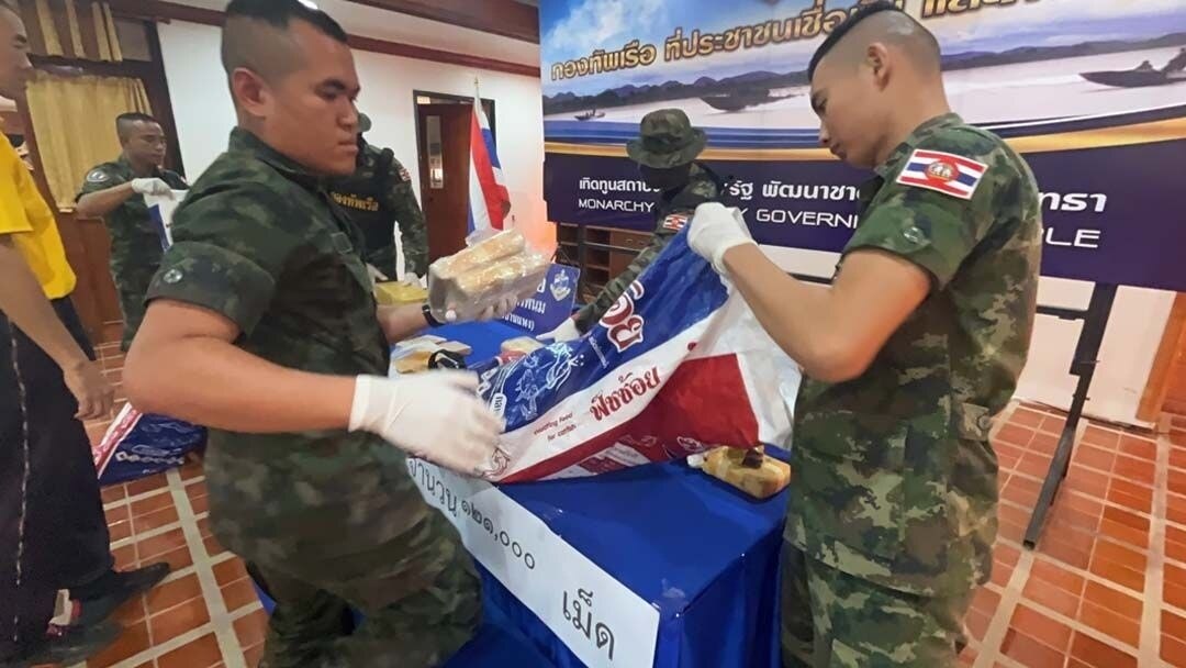 Riesige Drogenoperation in Nakhon Phanom: Polizei beschlagnahmt 56 Kilogramm Heroin und 121.000 Meth-Pillen