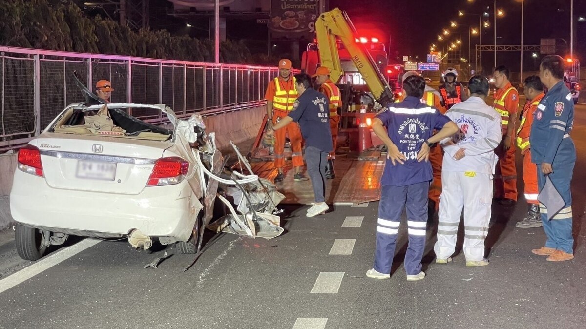 Fataler Verkehrsunfall auf der Mahanakhon-Expressway in Bangkok fordert das Leben eines Fahrers