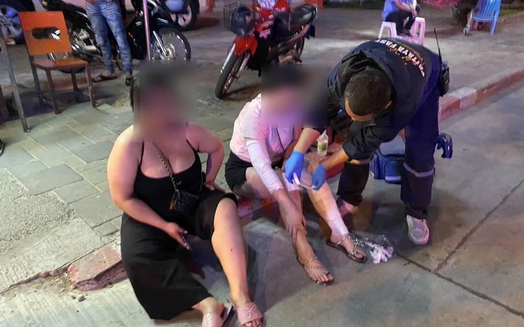 Motorradunfall in Pattaya: Ausländer schwer verletzt - Zwei Thailänderinnen betroffen