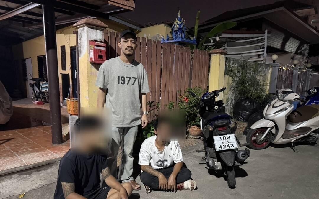 Pattaya polizei verhaftet wiederholt motorraddiebe dreizehnter vorfall sorgt fuer aufsehen