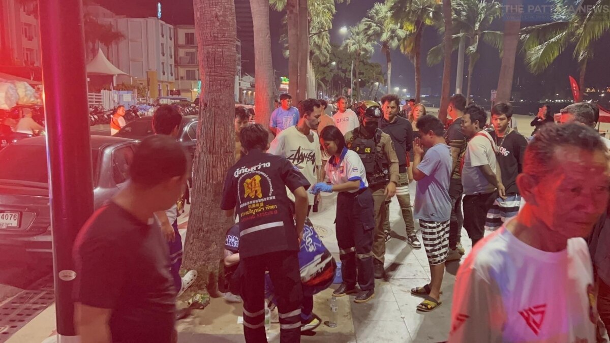 Betrunkene streiten am Pattaya Beach: Freund mit Bierflasche verletzt - Polizei mahnt zur Vorsicht