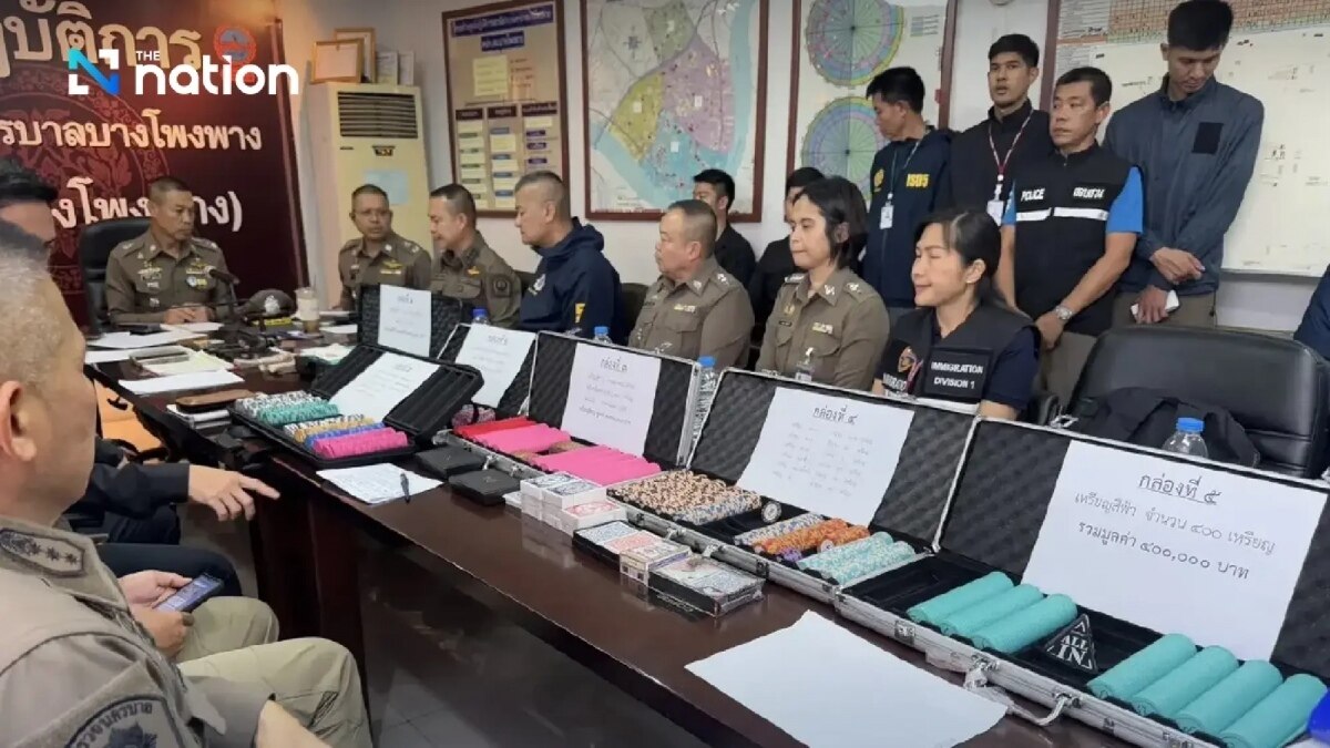 Große Polizeirazzia: 12 Ausländer wegen illegalen Glücksspiels in Bangkok festgenommen