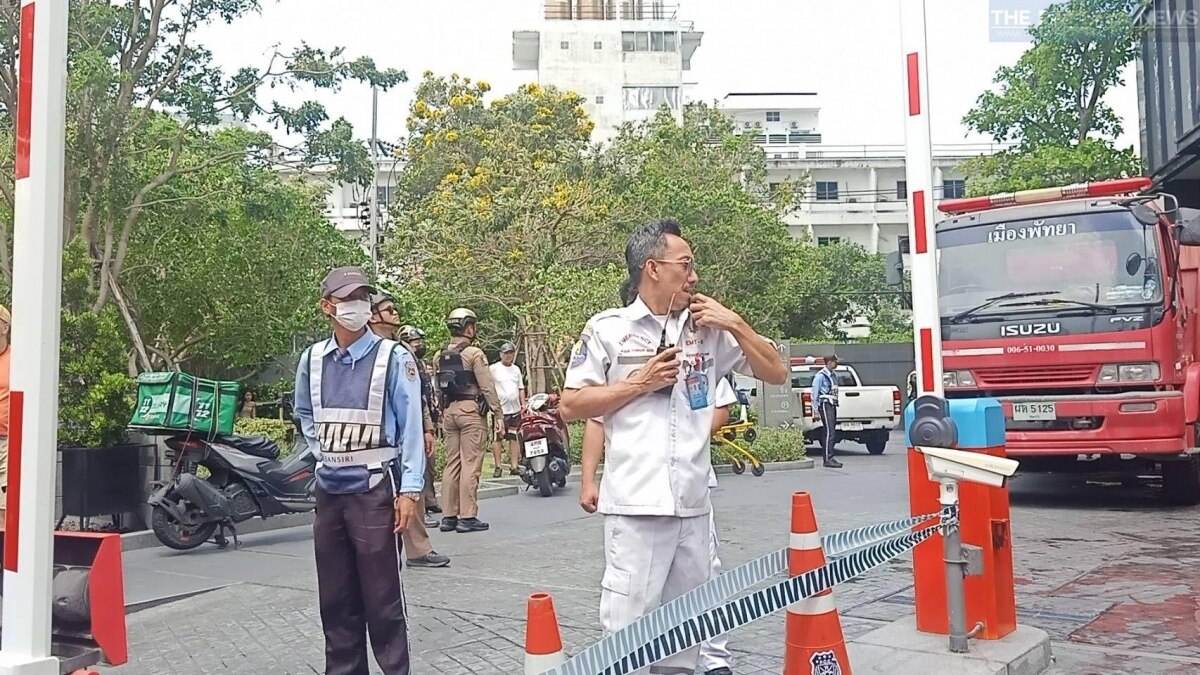 Pattaya: Feuerausbruch in Luxuswohnanlage - Über 100 Touristen fliehen vor den Flammen (Fotos)