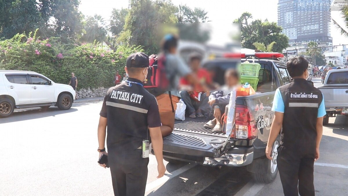 Pattaya startet umfassende Maßnahmen zur Bekämpfung von Obdachlosigkeit und Bettelei am Strand