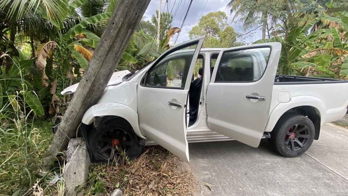 Pickup-Fahrer in Pattaya verletzt: Alkohol bei Unfall im Spiel - Ermittlungen laufen