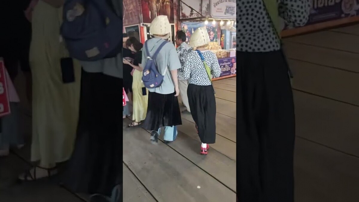 Thais amüsieren sich köstlich: Traditioneller Reisdämpfer als Sonnenhut (Video)