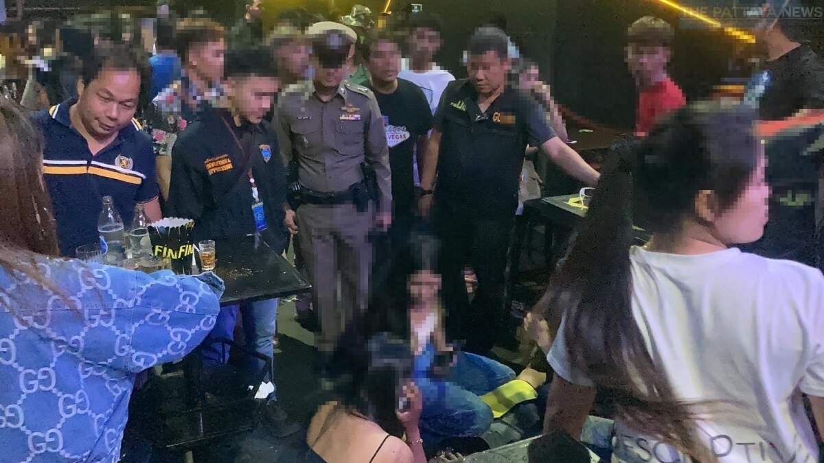 Verbrechensbekämpfung in Pattaya: Waffen und Drogen in Vergnügungsbars beschlagnahmt