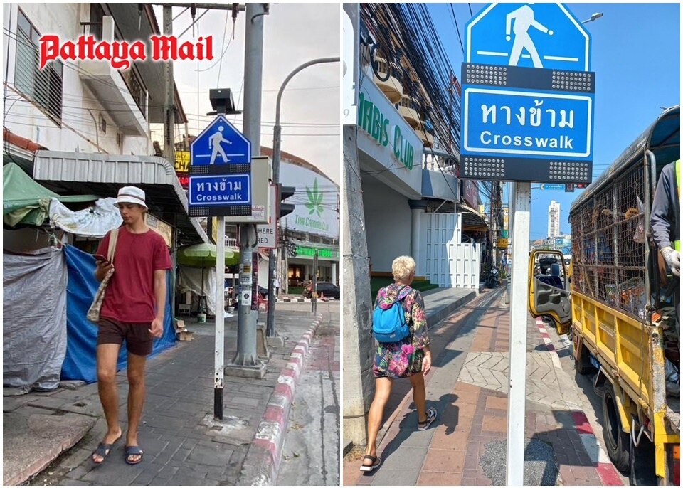 Höhere Straßenschilder in Jomtien nach einer Reihe von Kopfverletzungen