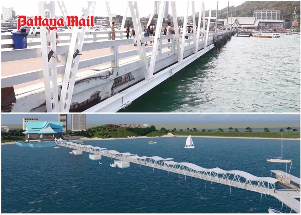 Renovierung des Bali Hai Piers in Pattaya schreitet voran