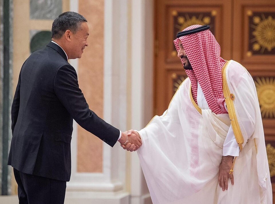 Thailändischer Premierminister trifft Kronprinz Mohammed bin Salman von Saudi-Arabien