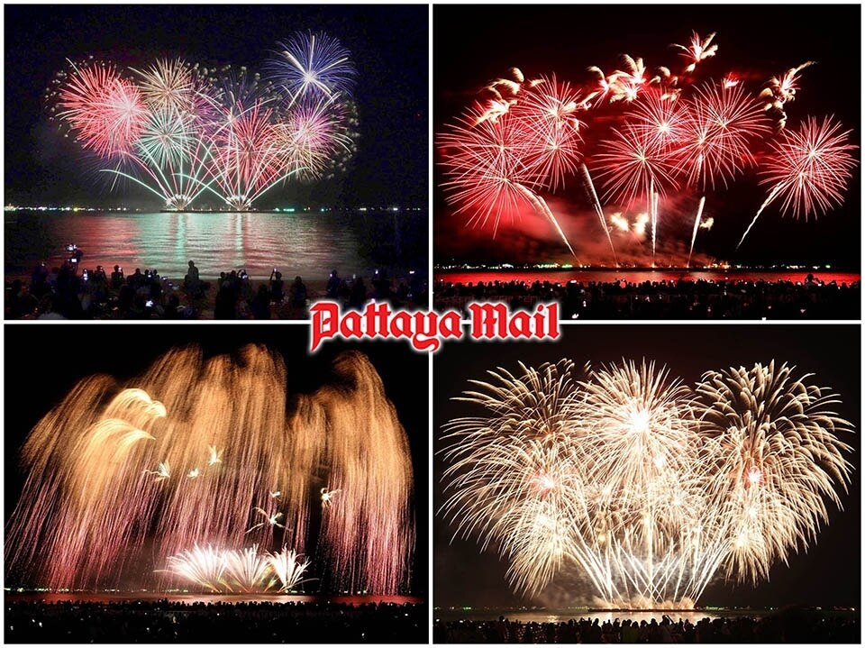 Bürgermeister feiert das erfolgreich verlaufene Pattaya Fireworks Festival als großen Erfolg