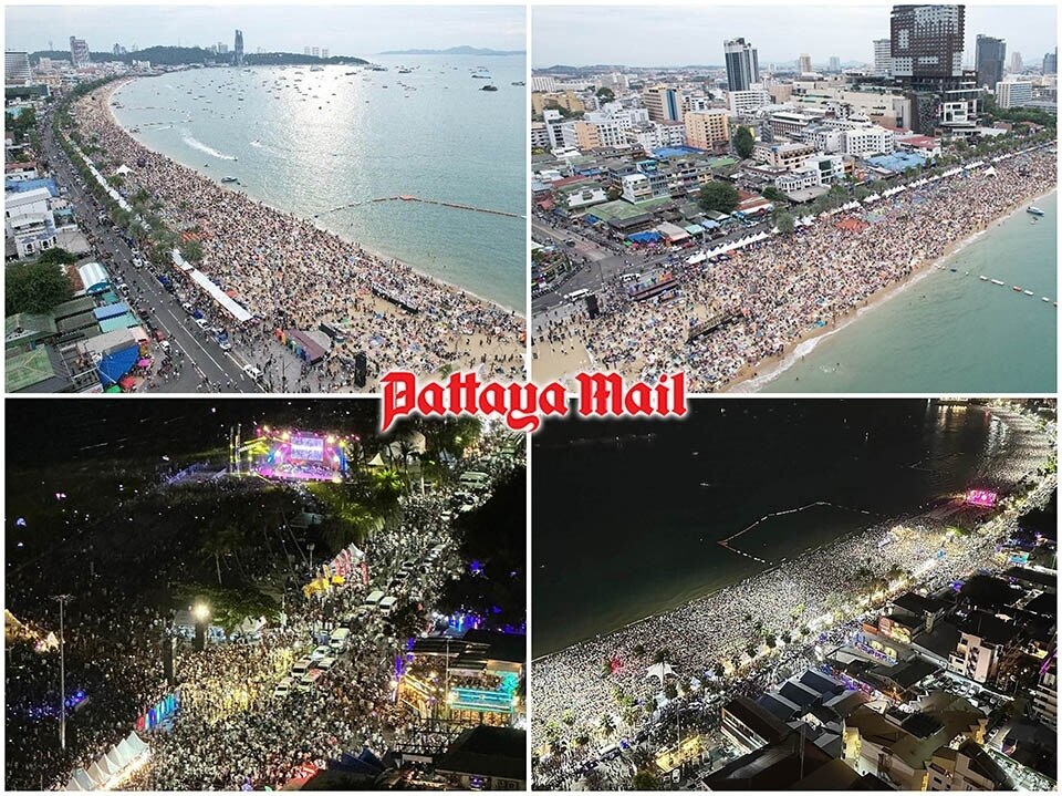 Bürgermeister feiert das erfolgreich verlaufene Pattaya Fireworks Festival als großen Erfolg