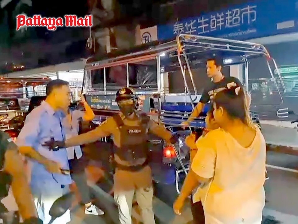 Baht-Busfahrer nach Straßenschlägerei in Pattaya suspendiert