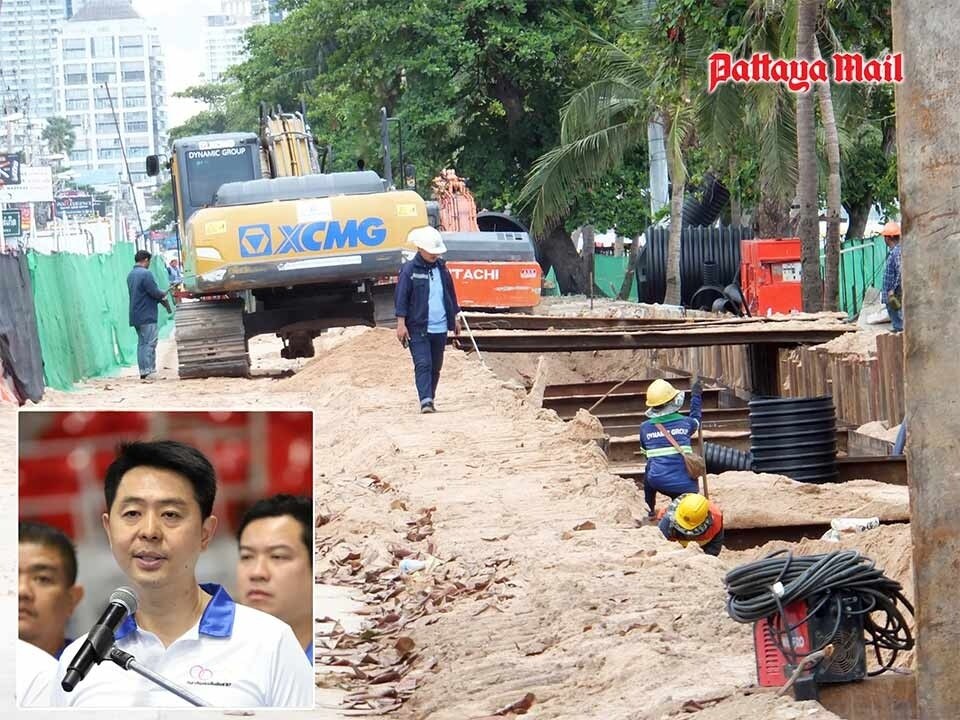 Bürgermeister von Pattaya verspricht Ende des Jahres ein Ende der Straßenbauarbeiten