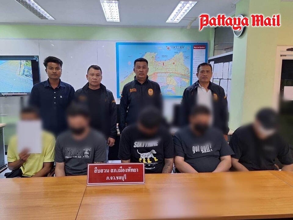 International gesuchter chinesischer Gang-Anführer und Komplizen stellen sich nach gewaltsamen Übergriffen in Pattaya der Polizei